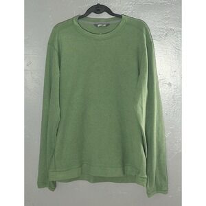 Men's Stio Turpin Fleece Crew from  Green Size XL Gorp Core Hiking Camping